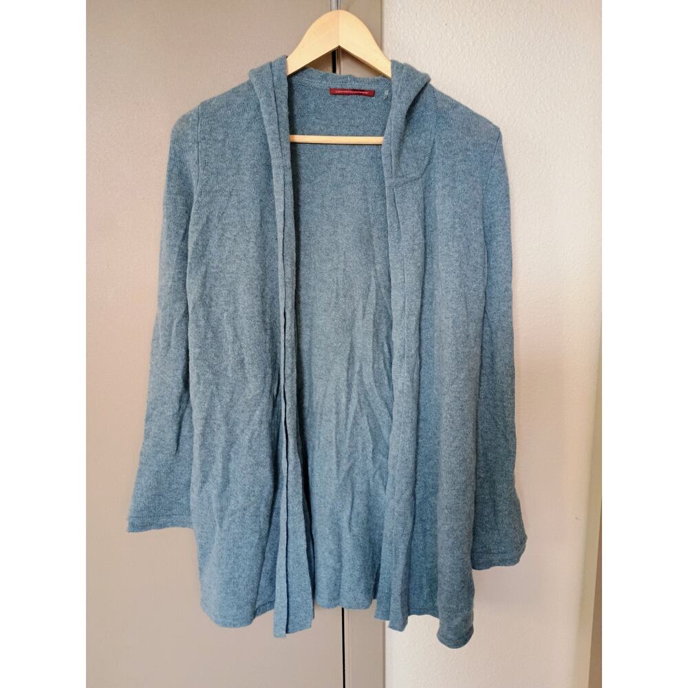 Cashmere cashmere Open front cardigan 100% cashmere blue quiet Luxury old money